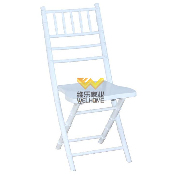 Light blue wooden chiavari folding chair for wedding/event